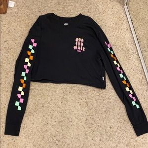 Long sleeve crop top